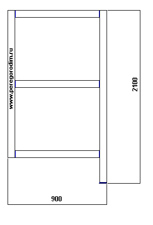 высота перегородок 2100*900 мм.  перегородим.РУ
